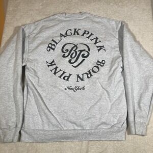 Blackpink X Verdy Gray Sweatshirt Heavyweight NYC KPop Size Medium Made in USA